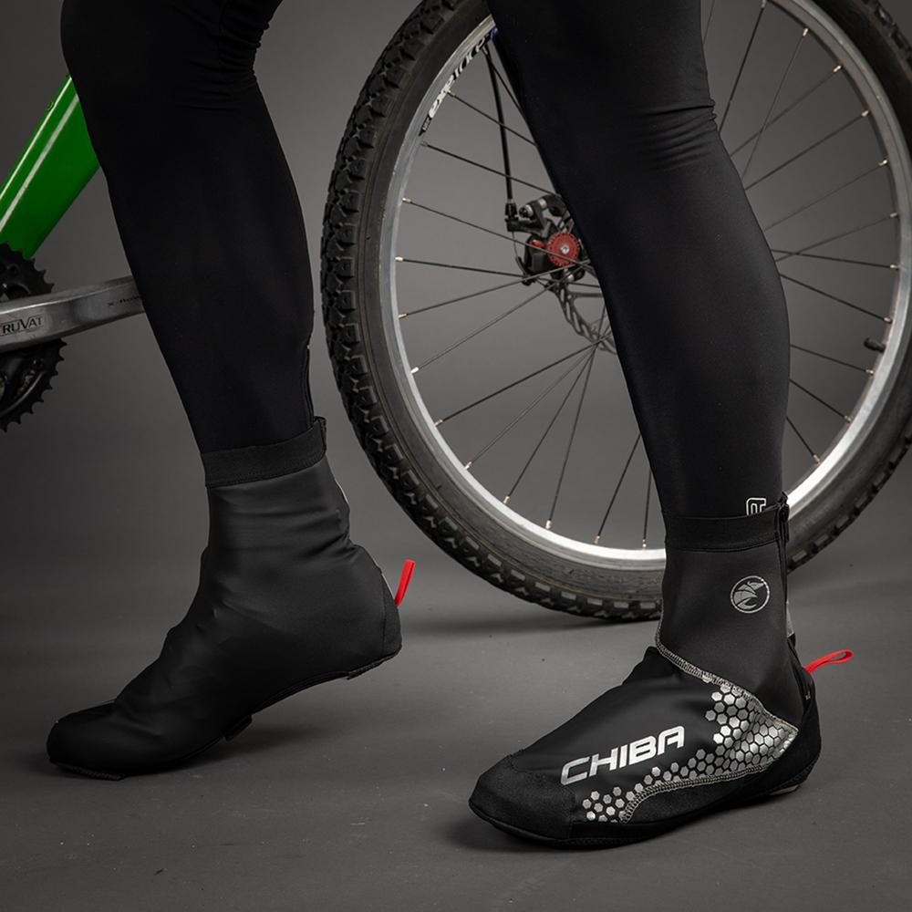 CHIBA MTB Überschuh - XXL, wasserdicht, winddicht, atmungsaktiv, schwarz