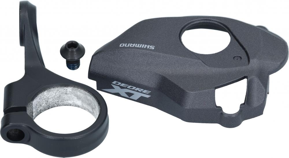 SHIMANO DEORE XT SL-M8100 rechtes Basisgehäuse für Schalthebel ohne Ganganzeige mit Schelle und Schraube.