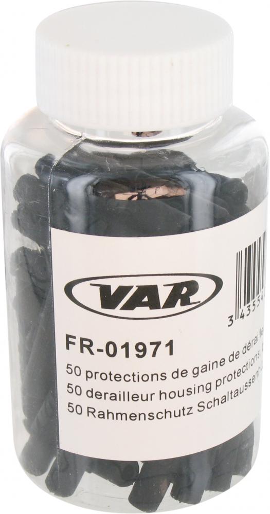 VAR 50 Stk. Rahmenschutz 4 mm Schwarz - zuverlässiger Schutz für Rahmen und Zughüllen