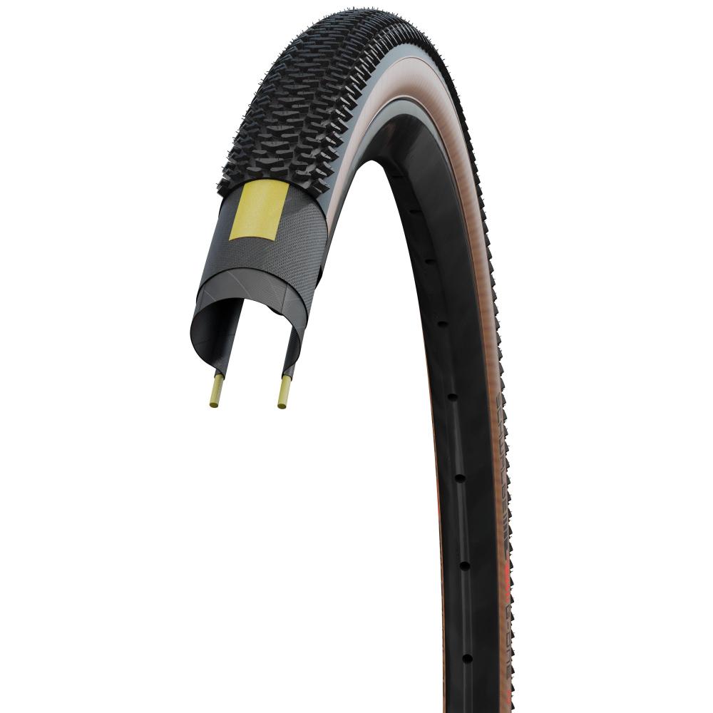 Schwalbe Reifen G-ONE R 28x1.35\" 35-622 schwarz/braun TLE E-25 HS610 faltbar