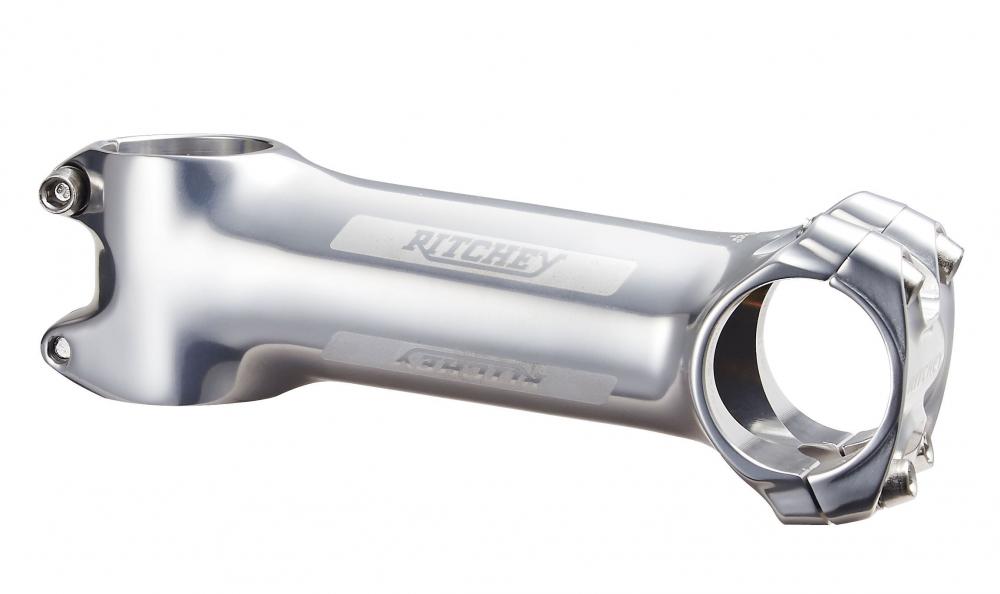 Ritchey Classic C220 Vorbau 31,8 mm, 90 mm Länge, 6° Neigung, hochglanzpoliertes Silber, 2014 Aluminium, 220° Lenkerklemmung