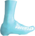 VeloToze Überschuh 2.0 lang blau S - wasserdichter Aero-Überschuh für kalte Tage
