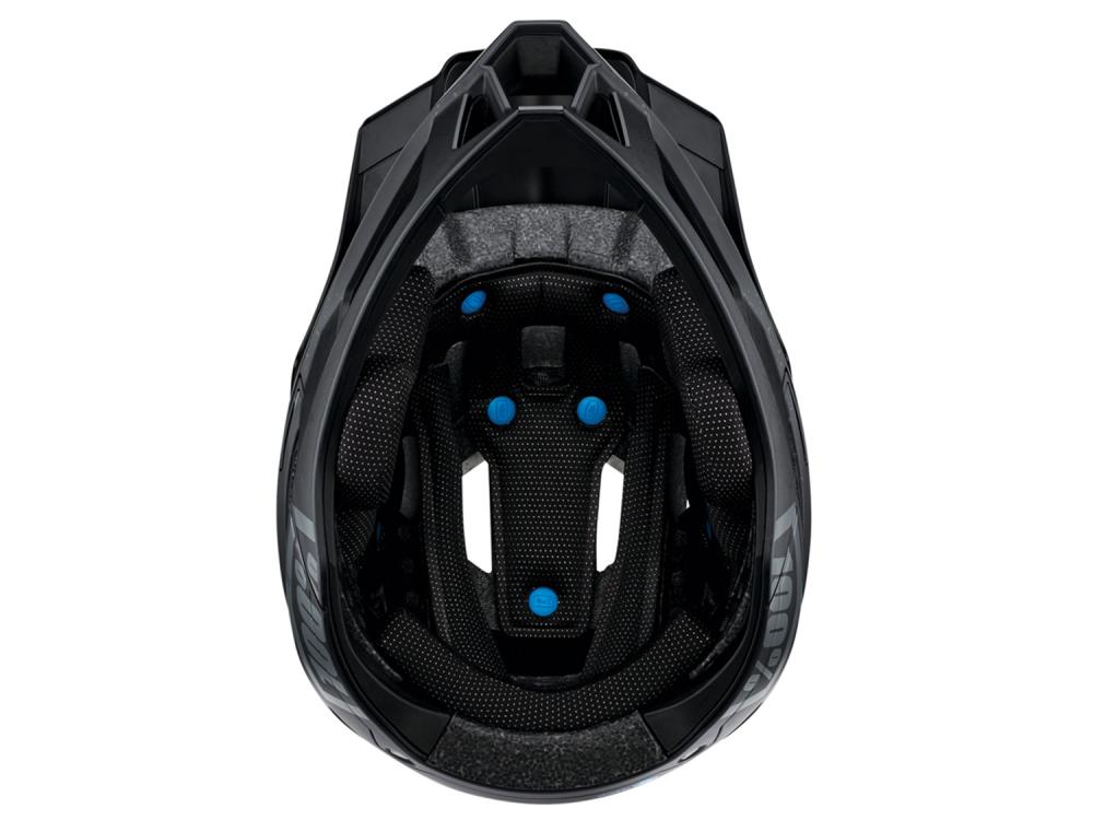 100% Trajecta helmet w/Fidlock XL black - leichter Fullface-Helm mit Top-Belüftung