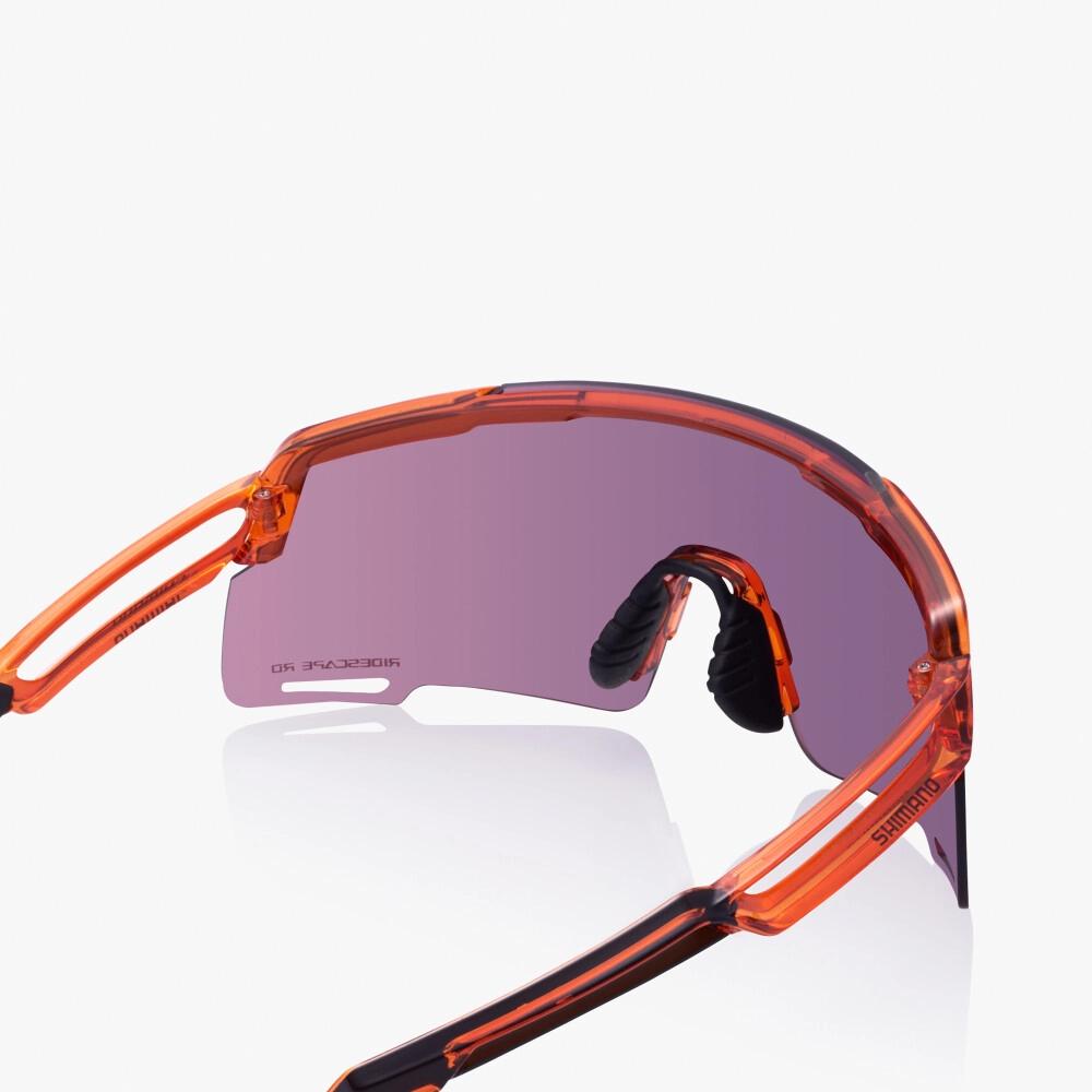 SHIMANO BRILLE EQUINOX 5 RIDESCAPE ROAD Größe M ORANGE - maximale Sicht und Tragekomfort