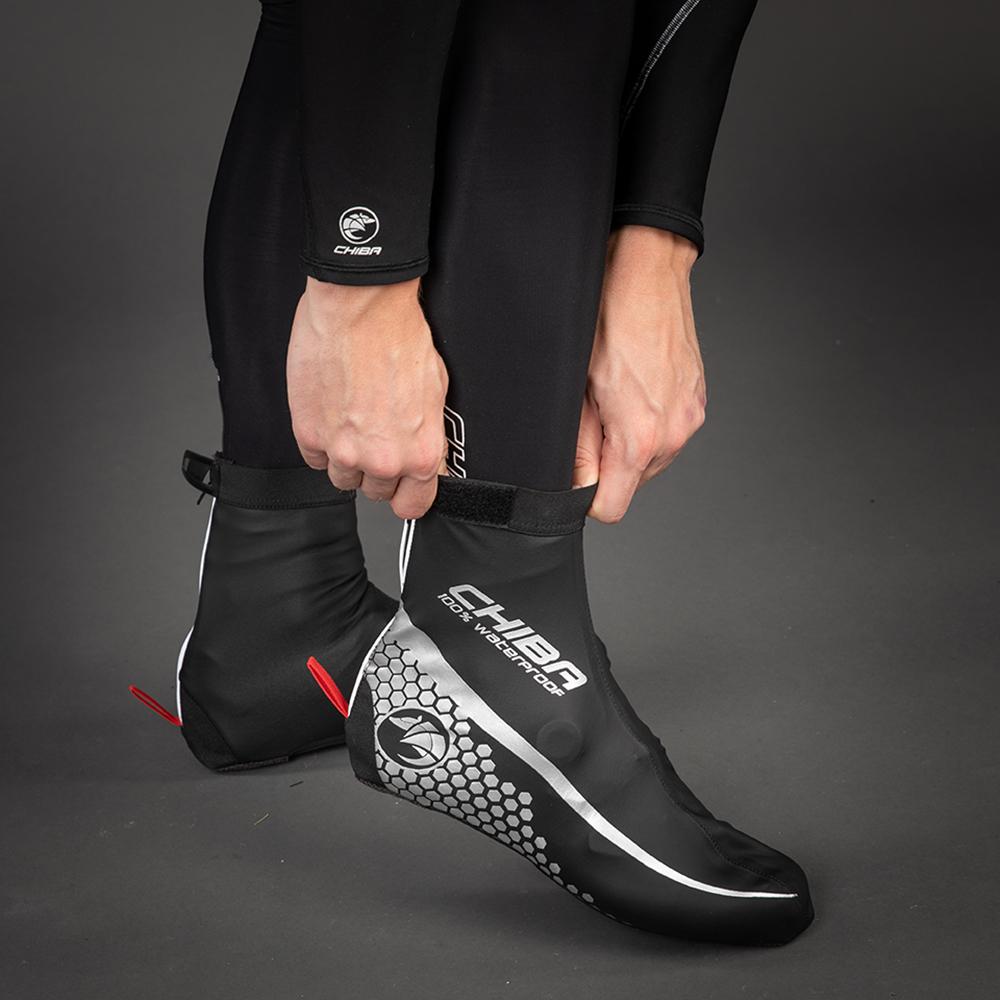 CHIBA MTB Überschuh - XXL, wasserdicht, winddicht, atmungsaktiv, schwarz