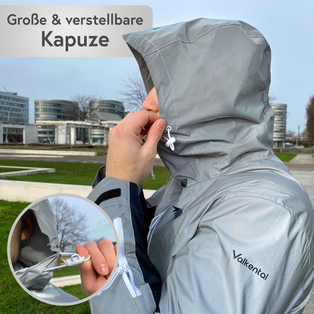 Valkental Herrenjacke Softshell S grau