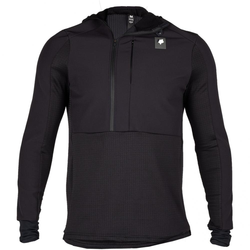 FOX Defend Thermal MTB-Hoodie Schwarz XXL mit Polartec Power Grid