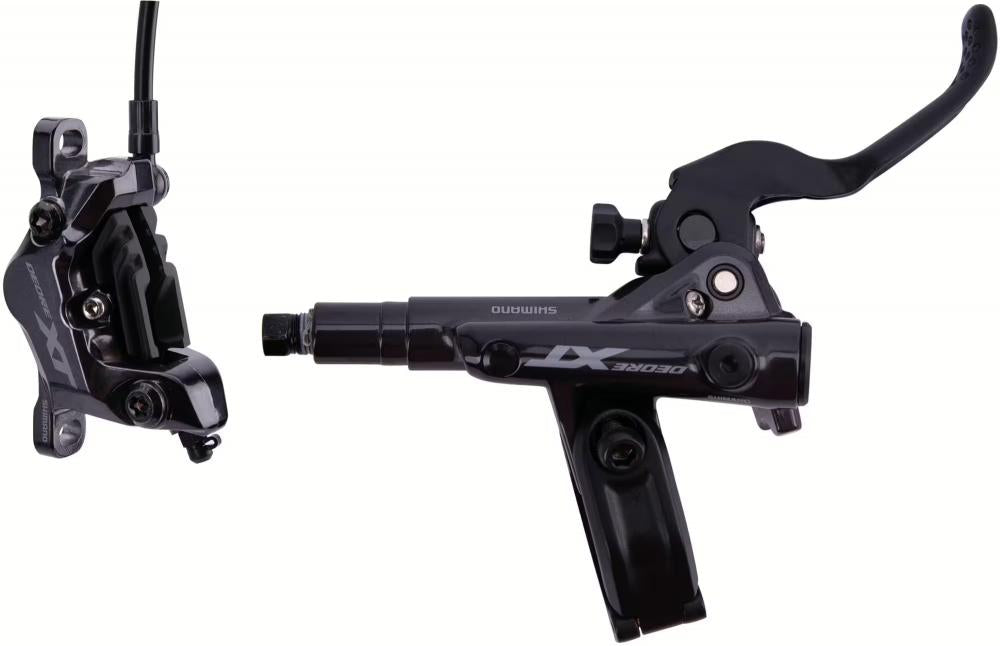 Shimano Deore XT BR-M8120/BL-M8100 Scheibenbremse hinten, 1700 mm - kraftvolle 4-Kolben-Performance