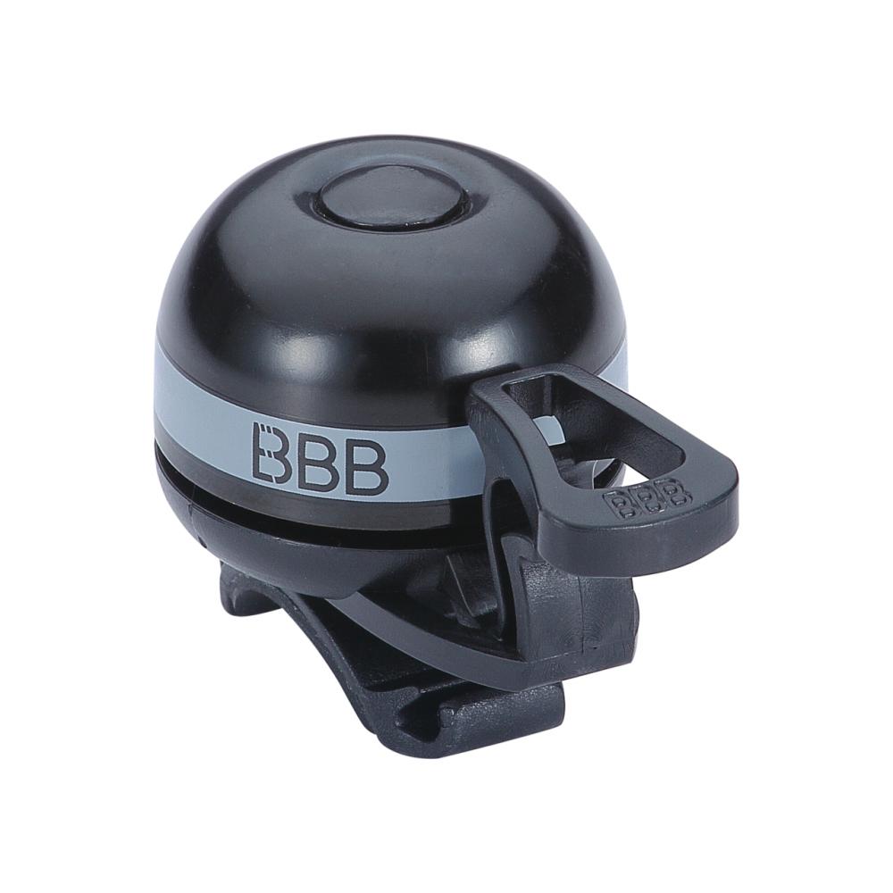 BBB Cycling BBB Klingel EasyFit Deluxe grau Einheitsgröße grau - flexible Fahrradklingel mit Schnellverschluss
