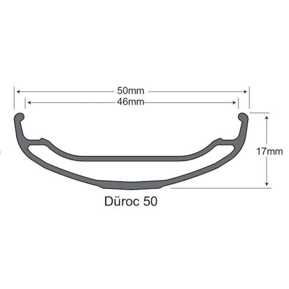 SUNringle Felge Düroc 50 27,5" 28 Loch Schwarz - robuste Tubeless-Freeride-Felge