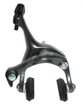 SHIMANO TIAGRA BR-4700 Vorderrad Felgenbremse, Dual Pivot Seitenzugbremse, dunkelgrau mit Bremsbelägen.