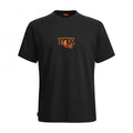 FOX Logo T-Shirt Schwarz L - 100 % gekämmte Baumwolle