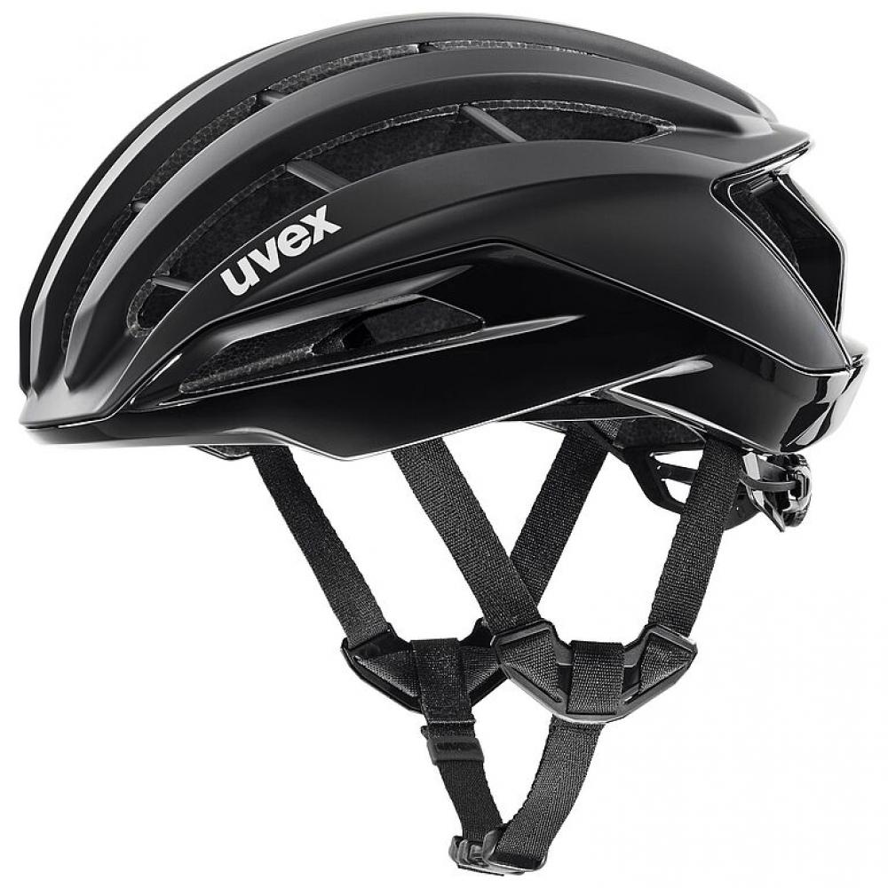 Uvex Surge Rennradhelm black matt Gr. 56-59 ohne Aero Cover leichter Profihelm mit 3D-IAS, EPS-Inmould & Brillengarage für Top-Belüftung und Schutz