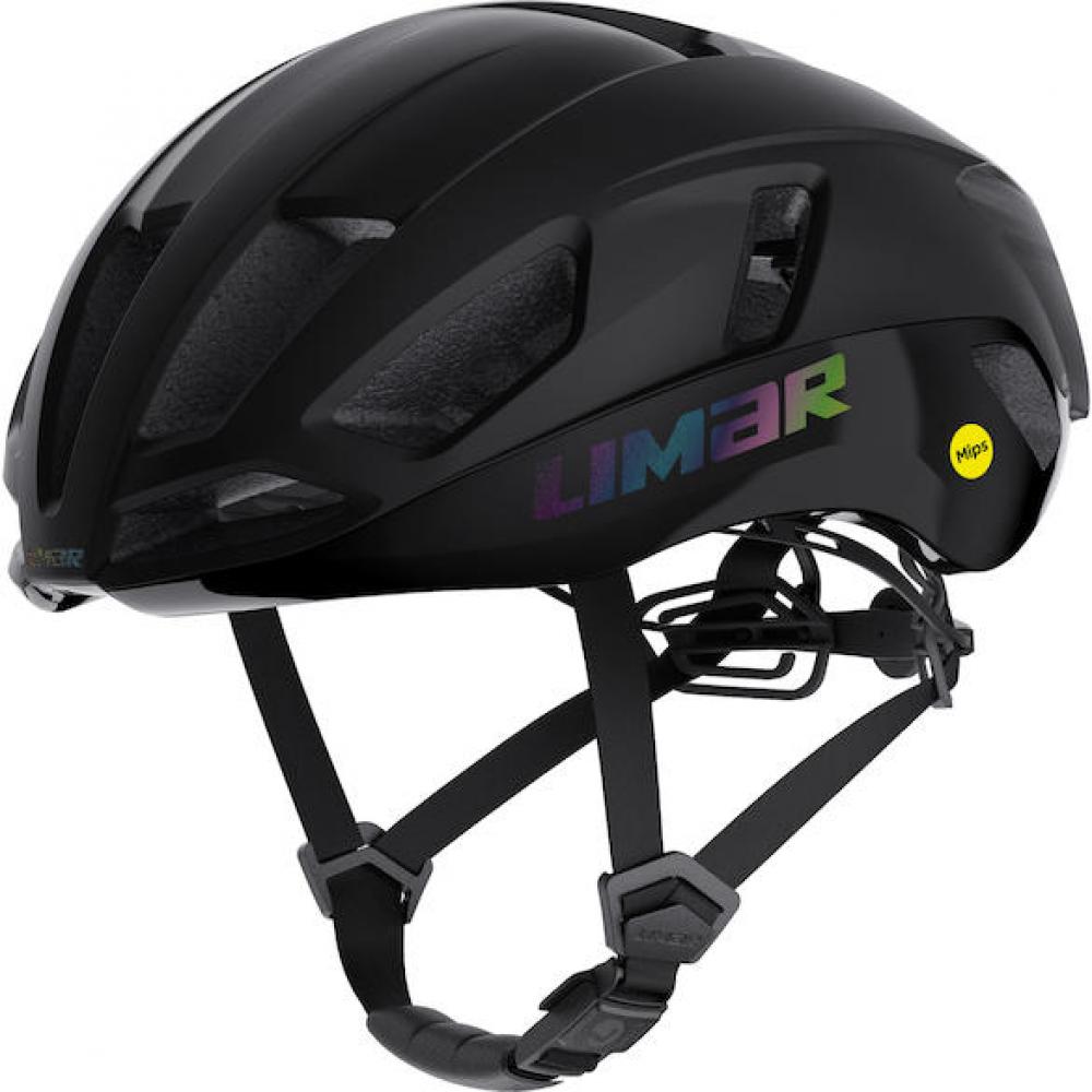 Limar Air Atlas + Mips Iridescent L Schwarz - extrem aerodynamischer Rennradhelm