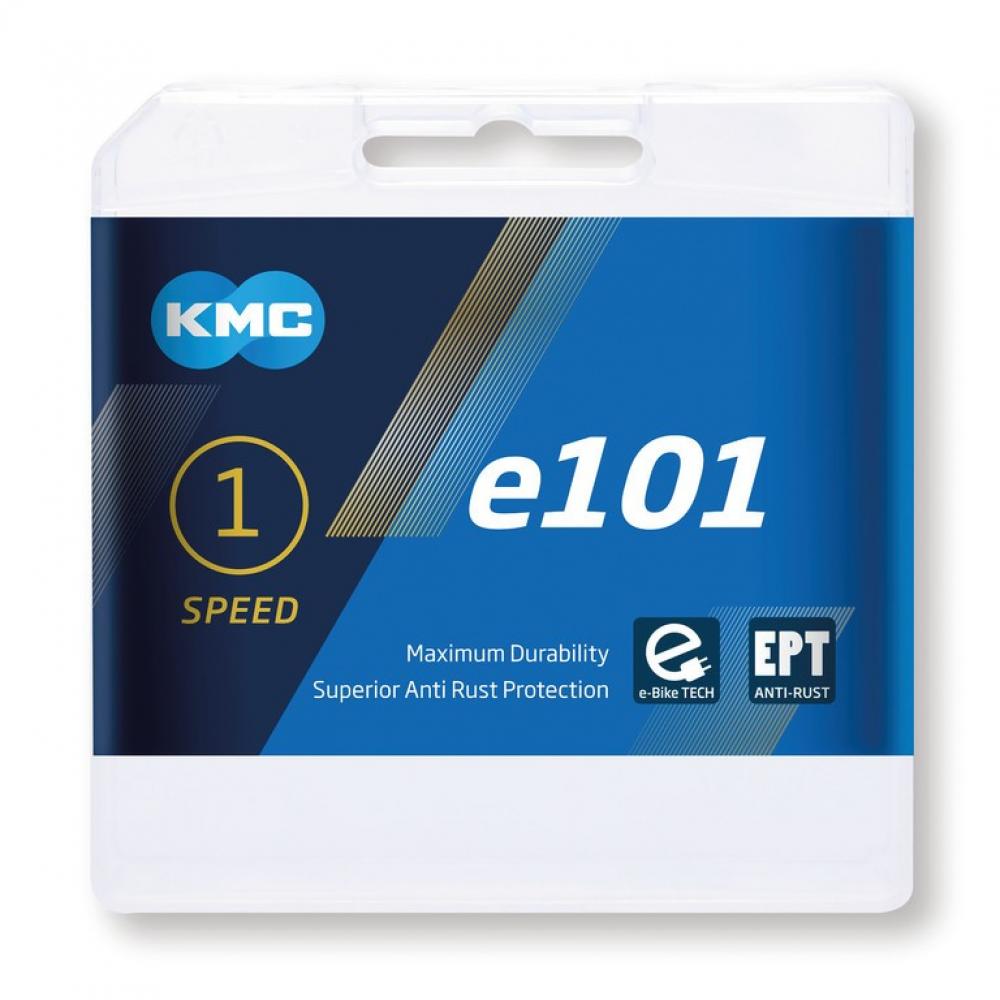KMC Kette e101 EPT für Nabenschaltung, 1-Gang, e-Bike TECH, Anti-Rost, 112 Glieder im Karton
