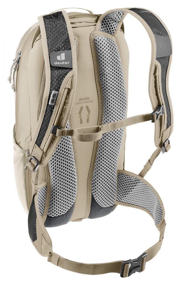 Deuter Race 12 Fahrradrucksack 12L alu-greystone - Leichter Rucksack mit Airstripes-System