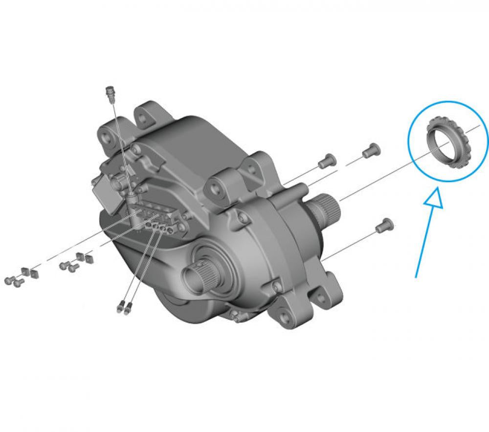 SHIMANO Verschlussring für E-BIKE SYSTEMS Antriebseinheit DU-EP801, DU-EP600 - 801,