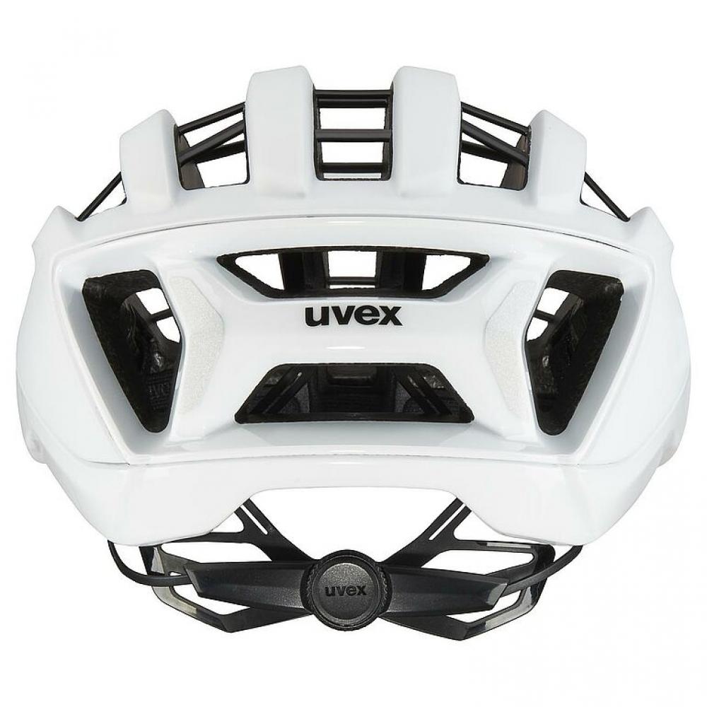 uvex surge Rennradhelm white matt, Größe 56-59cm, mit Multi-Inmould-Technologie, 3D IAS Größenanpassung, Brillengarage, ohne Aero-Cover, top Belüftung