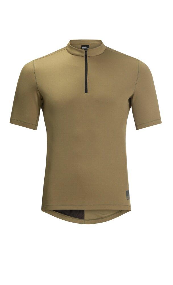 Jack Wolfskin Bike Commute Hz T M Synthetic Fiber T-Shirt Shortsleeve Grey Olive Größe L