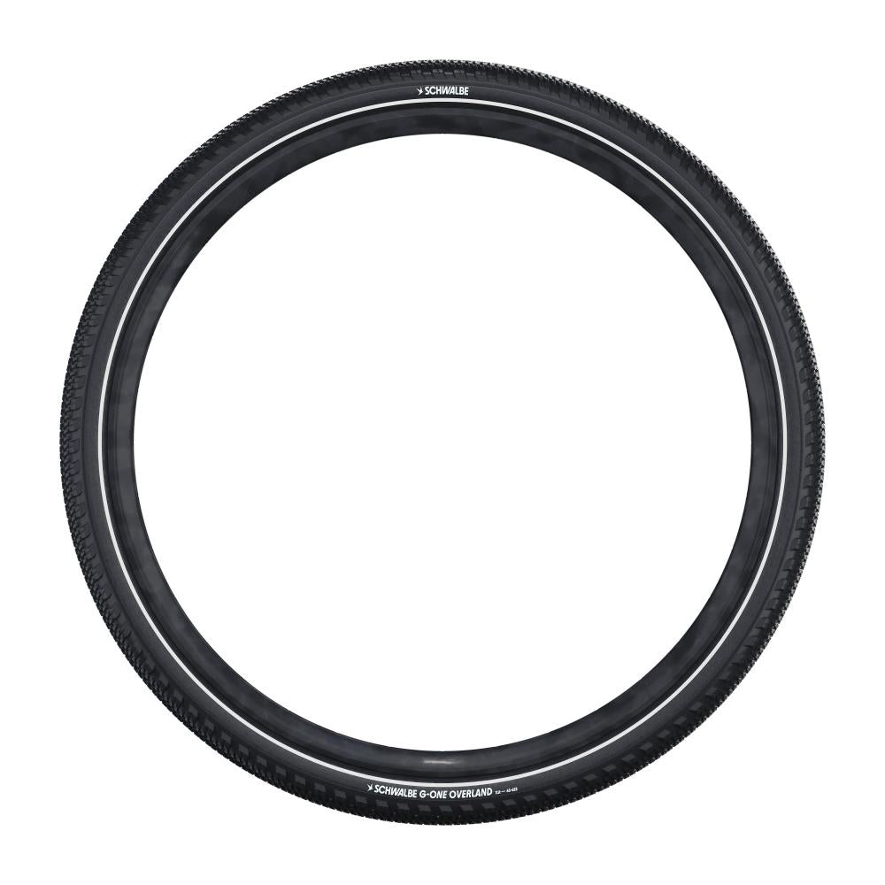 Schwalbe G-ONE OVERLAND Performance Line Faltreifen 45-622 (28x1.75) - Gravel & Touren E-Bike Reifen mit Pannenschutz - Fahrradreifen