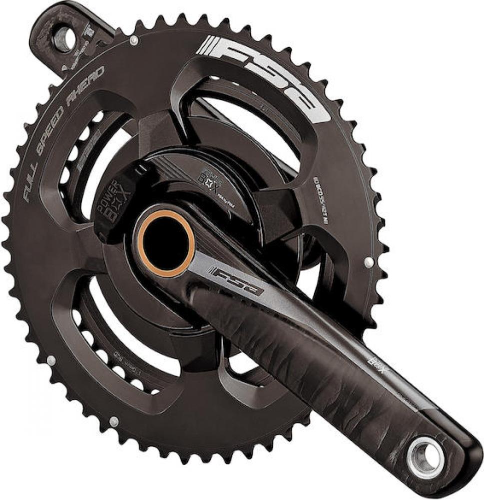 FSA Leistungsmesskurbel Powerbox Road Carbon 2x 177,5 mm Schwarz - präzise Wattmessung