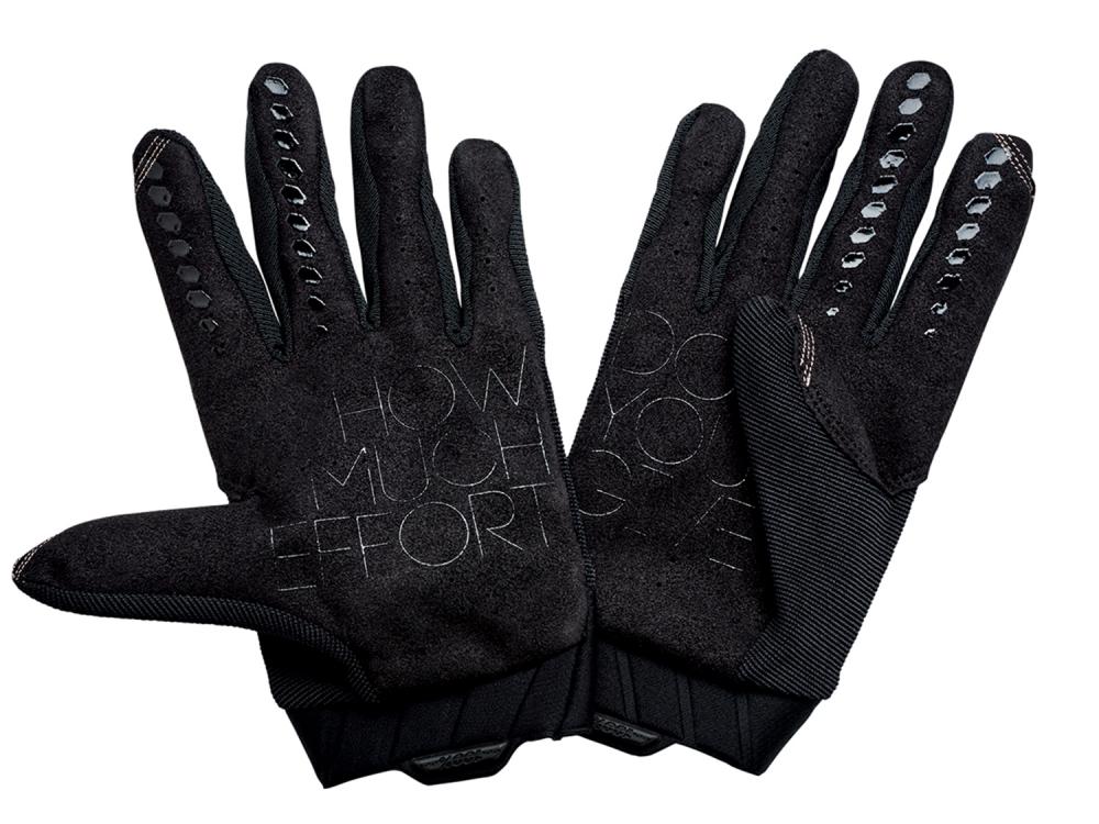 100% Geomatic Gloves M Black/Charcoal - vielseitiger MTB-Handschuh mit Top-Grip