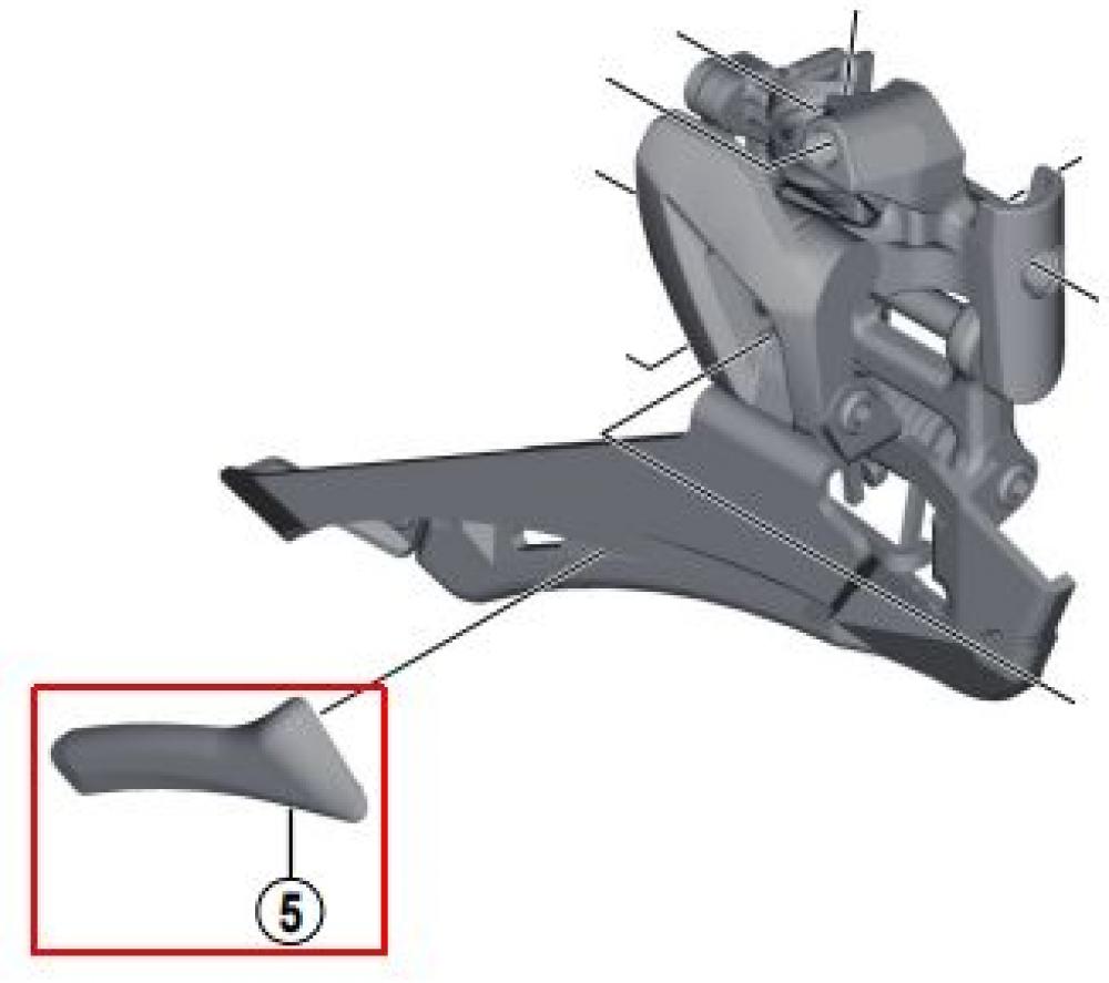 SHIMANO Schutzplatte FD-R9100 Schutzplatte - Schutz für Umwerfer FD-R9100