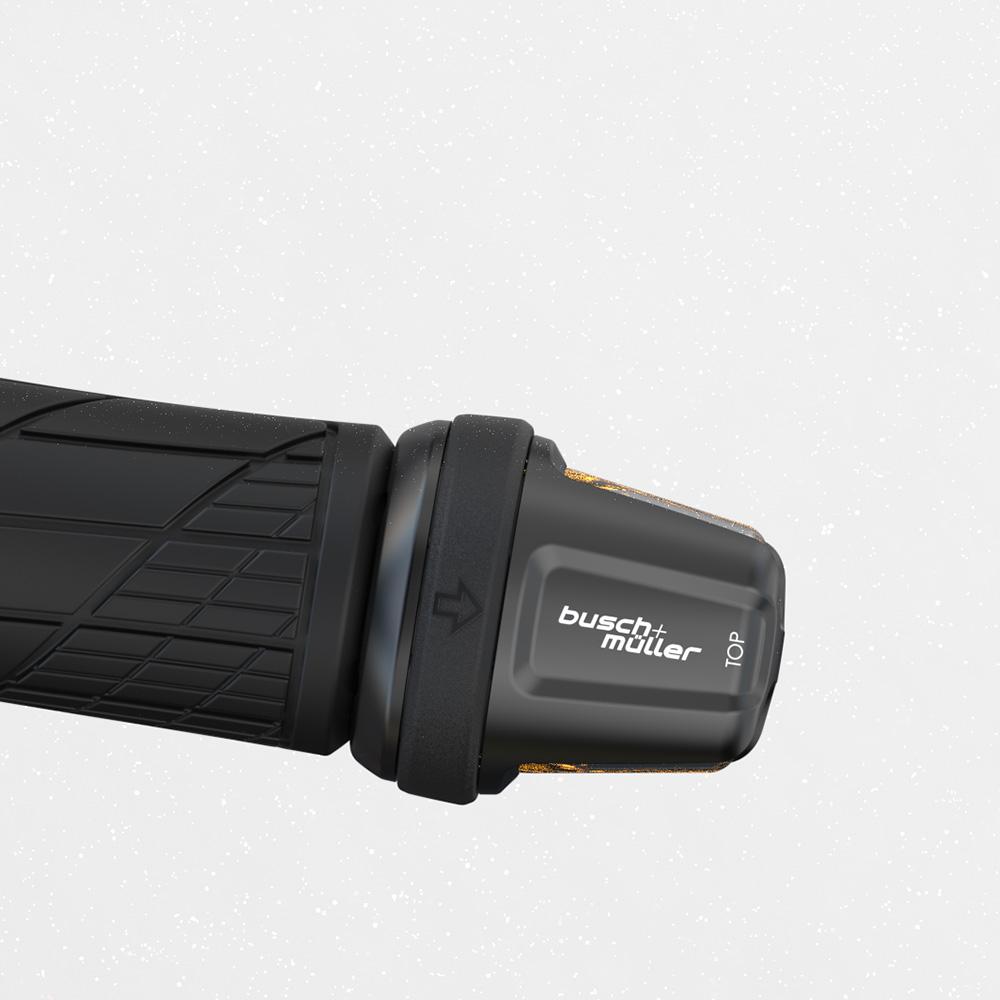 Busch & Müller Turntec T2 Fahrradblinker für geraden Lenker, akkubetrieben, StVZO, E-Bike.