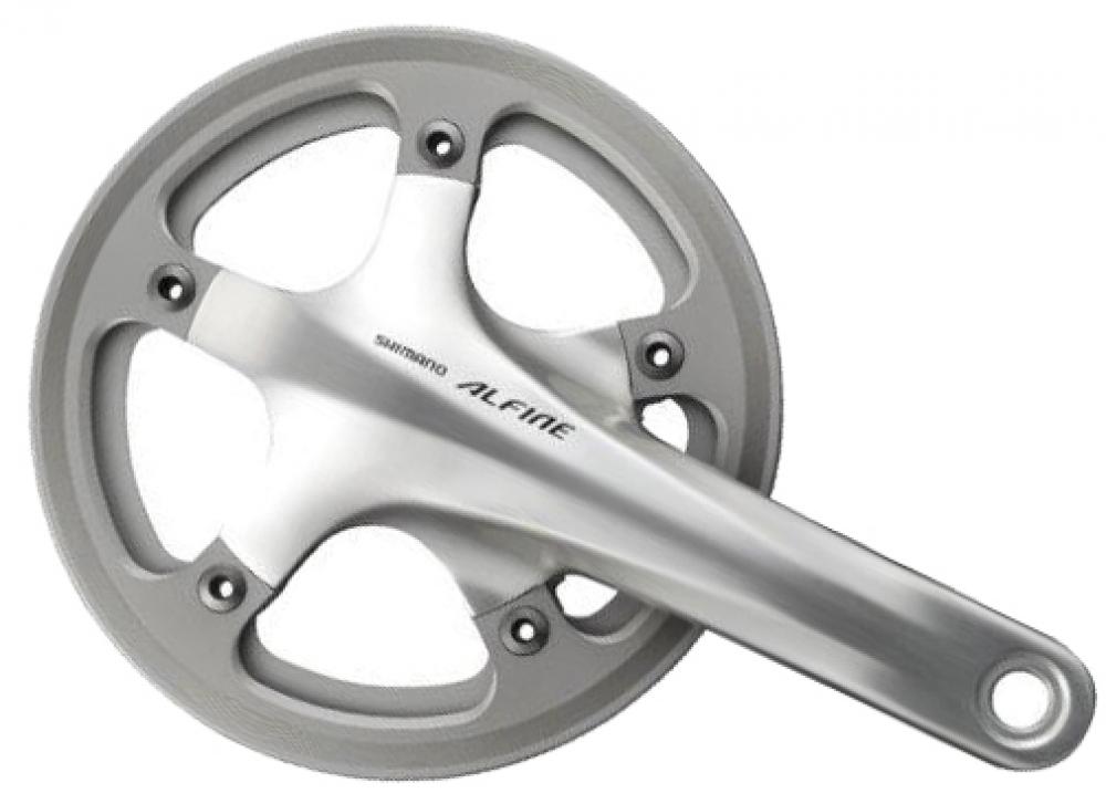 SHIMANO Kurbelgarnitur ALFINE FC-S501 39 Zähne silber