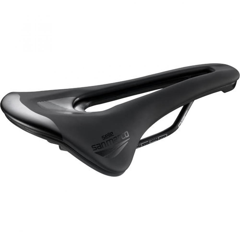 Selle San Marco Sattel Shortfit 2.0 Comfort Dynamic 155 x 255 mm Schwarz - komfortabler Performance-Rennradsattel