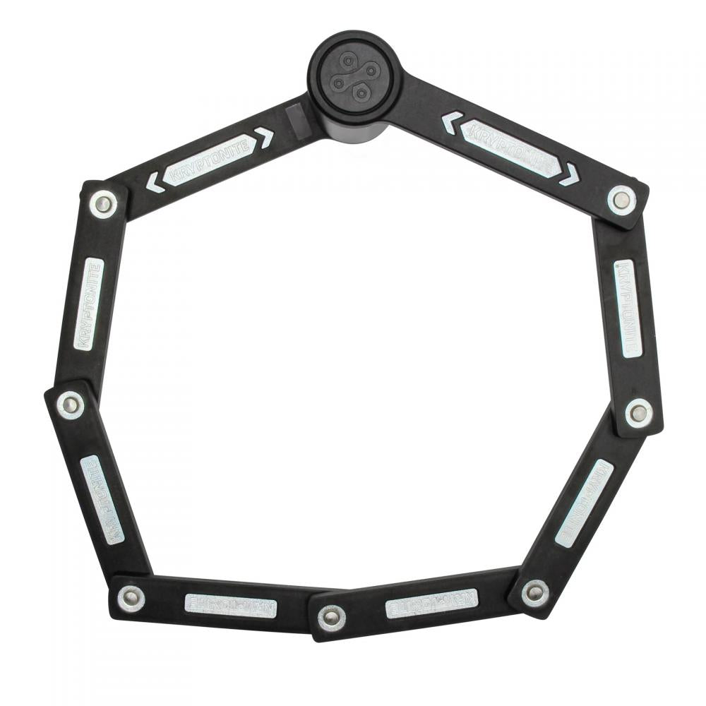 KRYPTONITE Faltschloss Keeper Mini Faltschloss 80 cm ? leichtes - kompaktes Fahrradschloss mit 2 5 mm gehärteten Stahlgliedern Sicherheitsstufe 4/10 inklusive Rahmenhalterung und 2 Schlüsseln