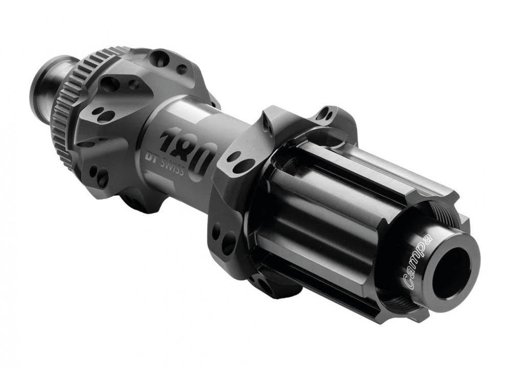 DT Swiss Road HR 180 EXP Nabe 24 Loch schwarz, leichte High-End-Nabe mit Ratchet EXP System.