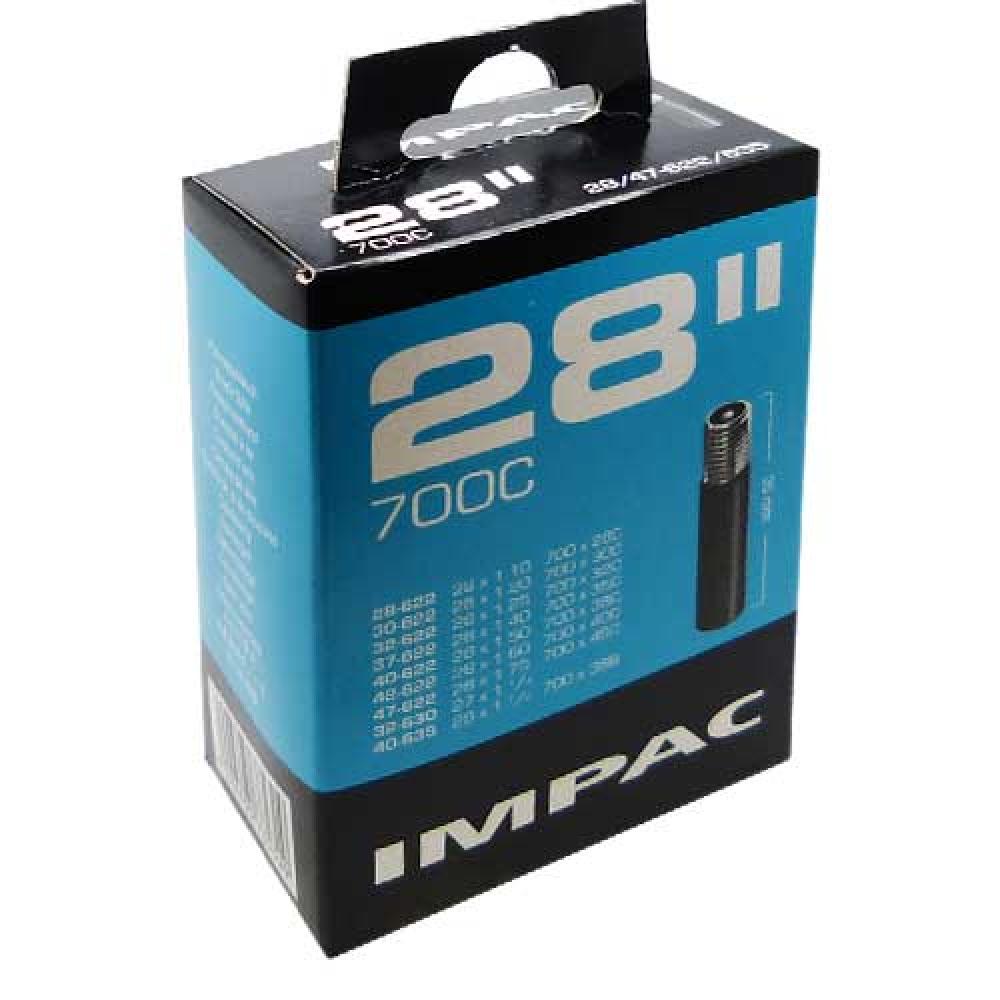 Impac Schlauch 28x1.10-1.75" (700C, 28/47-622) mit 40mm Autoventil AV.