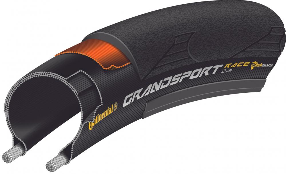 Continental Grand Sport Race Faltreifen 700x23C (23-622) schwarz - Rennradreifen für Training & Alltag