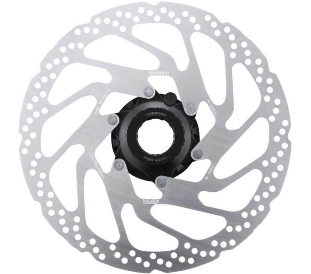 SHIMANO RT-EM300 Bremsscheibe 203 mm für Fahrrad mit Geschwindigkeitssensor, Center Lock.