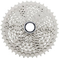 Silberne SHIMANO DEORE CS-M4100 10-fach 11-42Z MTB Kassette für robuste Schaltperformance.