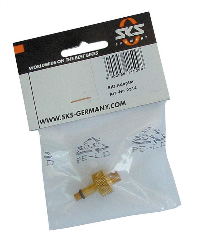 SKS RockShox SID-Adapter für Federgabelpumpe, präzise Druckregulierung für RockShox-Gabeln, inkl. O-Ring.