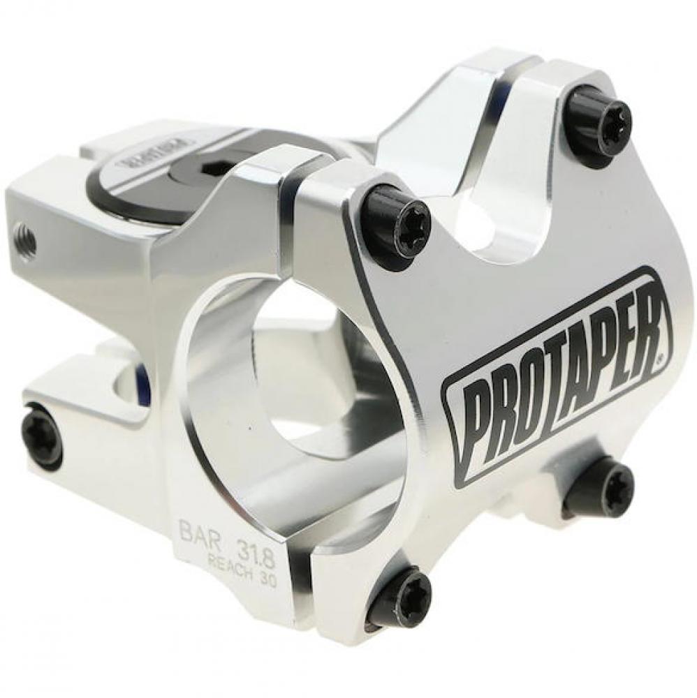Protaper Vorbau Team 31,8 x 45 mm Silber poliert - stabiler MTB-Vorbau in moderner Ausführung