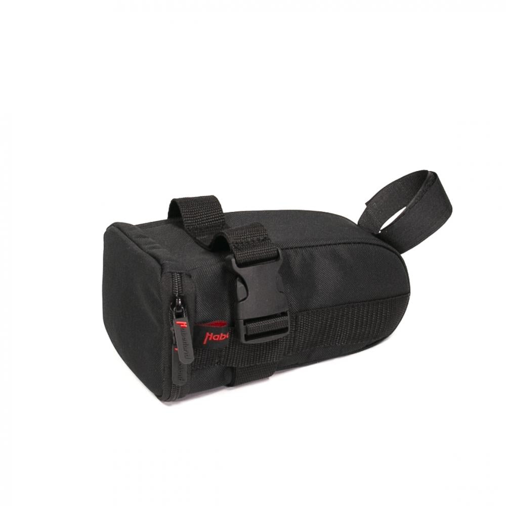 Haberland Tasche für Schlosskette mit Schloss- schwarz - sichere & formstabile Satteltasche