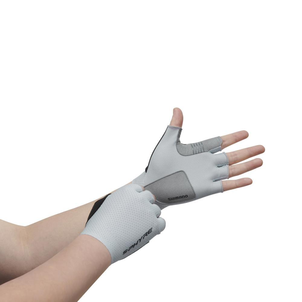 SHIMANO S-PHYRE LEGGERA Gloves Ice Gray S Gray - superleichte Rennradhandschuhe für maximalen Grip