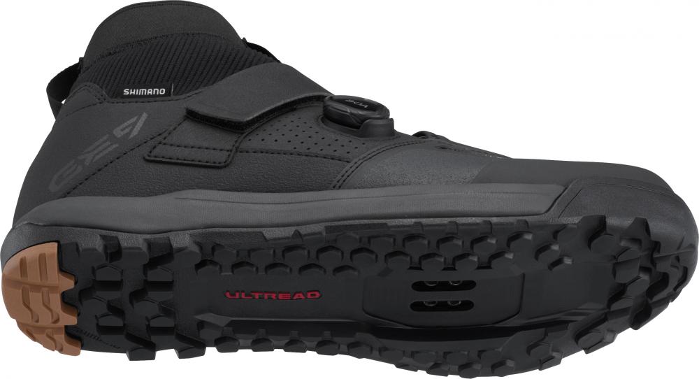 SHIMANO Fahrradschuhe GE900GTX Herren/Damen MTB SPD Größe 47 Schwarz - Gravity Enduro Wetterschutz