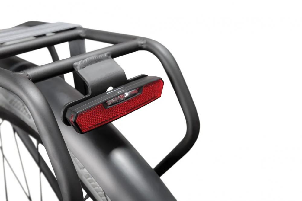 AXA Juno Steady Dynamo-Rücklicht 80mm - Standlicht LED Fahrrad-Rücklicht schwarz StVZO