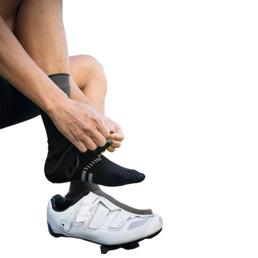 VeloToze Silicone Snap Road Überschuh S (37-40) Schwarz - wasser- und winddicht