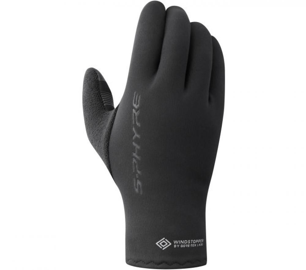 SHIMANO S-PHYRE Thermal Gloves Handschuhe - Thermo-Windstopper, Black, Größe XXL