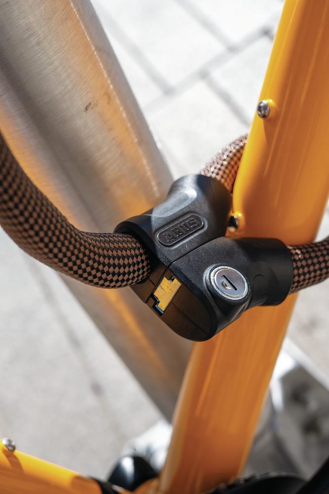 ABUS Infinity Loop 1806/140 Kettenschloss - 140 cm, Ø6 mm, Double-Loop, IvyTex, Sicherheitslevel 6, schwarz