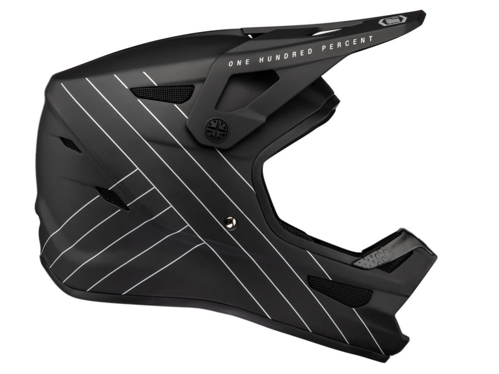 100% Status helmet XL black - leichter Fullface-Helm mit maximalem Schutz