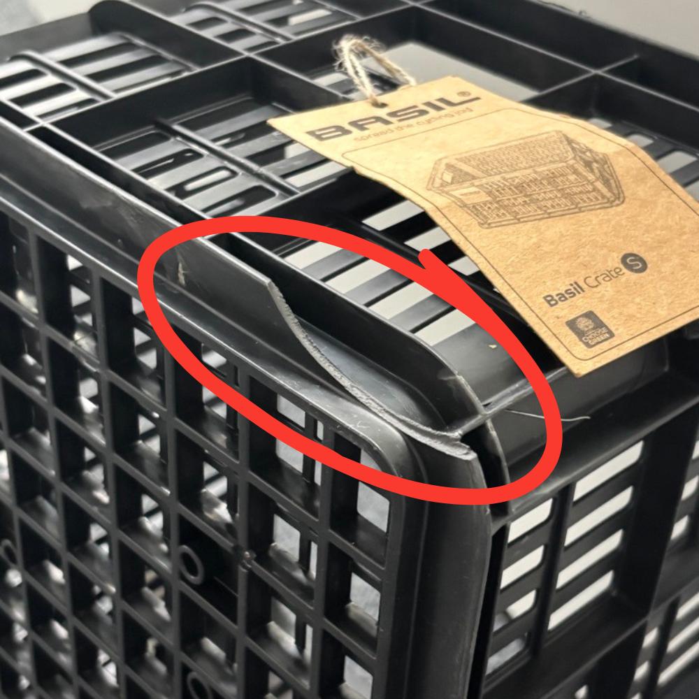 Retoure: Basil Fahrradkasten Basil Crate S | 40,4x29,8x20,2cm, sw,17,5ltr, Kunststoff