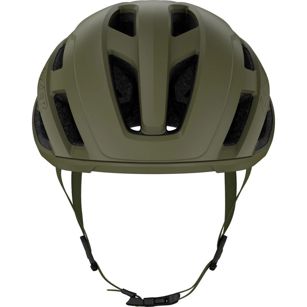 LAZER Helm Strada KinetiCore Road Matte Pine Green S - sicherer Rennradhelm mit Top-Belüftung