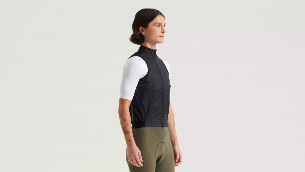 PRIME WIND VEST WMN BLK L - Damen Windweste Schwarz Größe L - Bekleidung