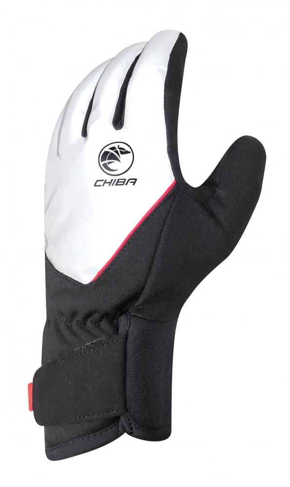 CHIBA Roadmaster Reflex - Winter Radhandschuhe L, Silber Reflex/Schwarz, winddicht & warm